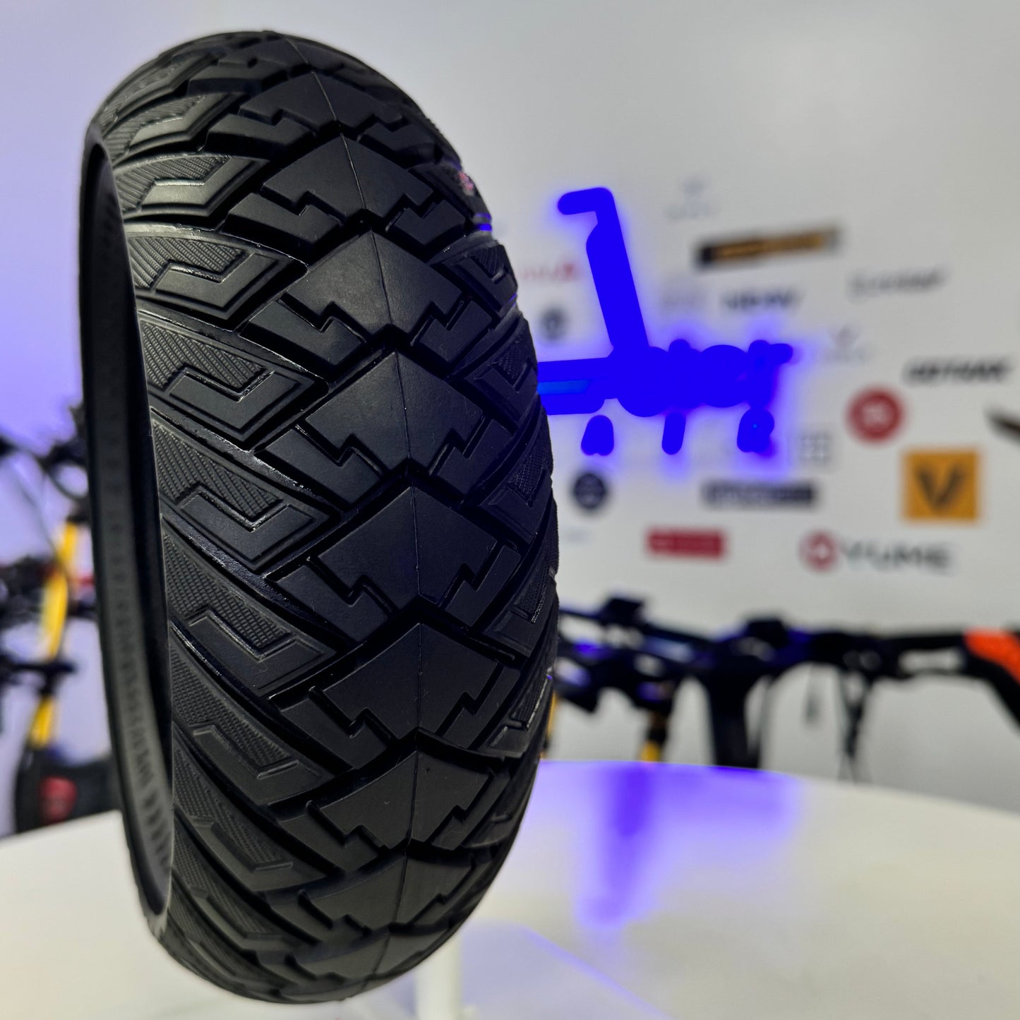 10x3.0 Solid Tire for Electric Scooter | Replaces 80/65-6 & 255x80 | Flat Free 10 Inch Wide Replacement