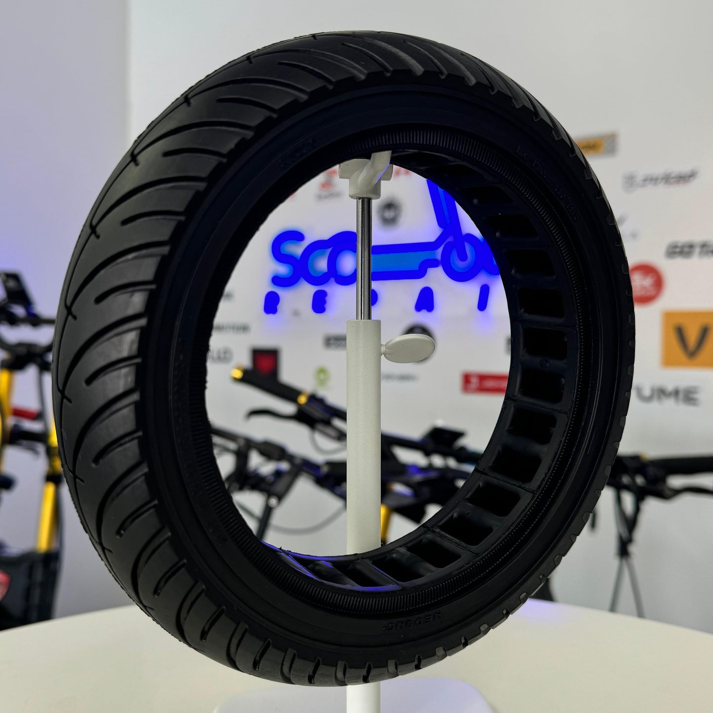 8.5x2 Solid Tire for Electric Scooter | Replaces 50/75-6.1 & 70/50-6.1 | Flat Free 8.5 Inch Replacement