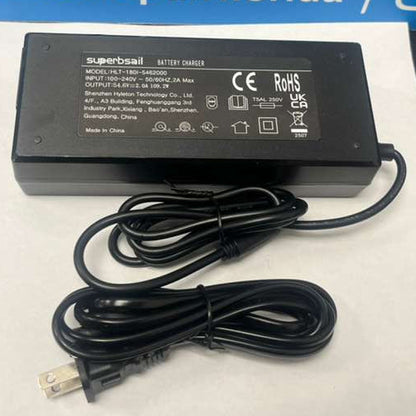 54.6V/2A Charger Power Adapter For Electric Scooter Hoverboard EBike Universal 5-Plug Electric Scooter Accessories US/EU/UK Plug