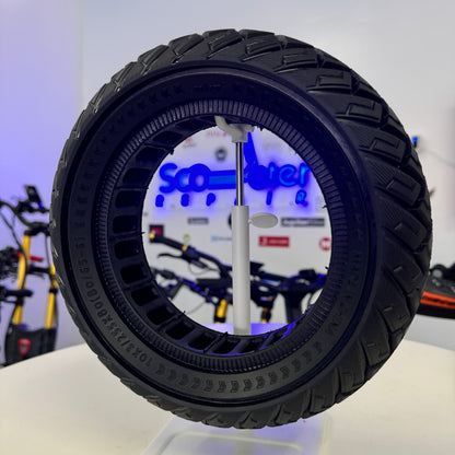 10x3.0 Solid Tire for Electric Scooter | Replaces 80/65-6 & 255x80 | Flat Free 10 Inch Wide Replacement