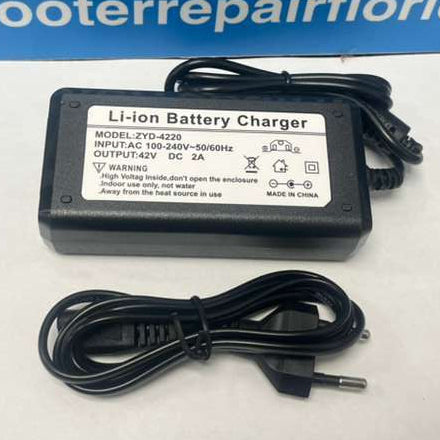 42V 2A Charger for 36V Electric Scooter & E-Bike Batteries