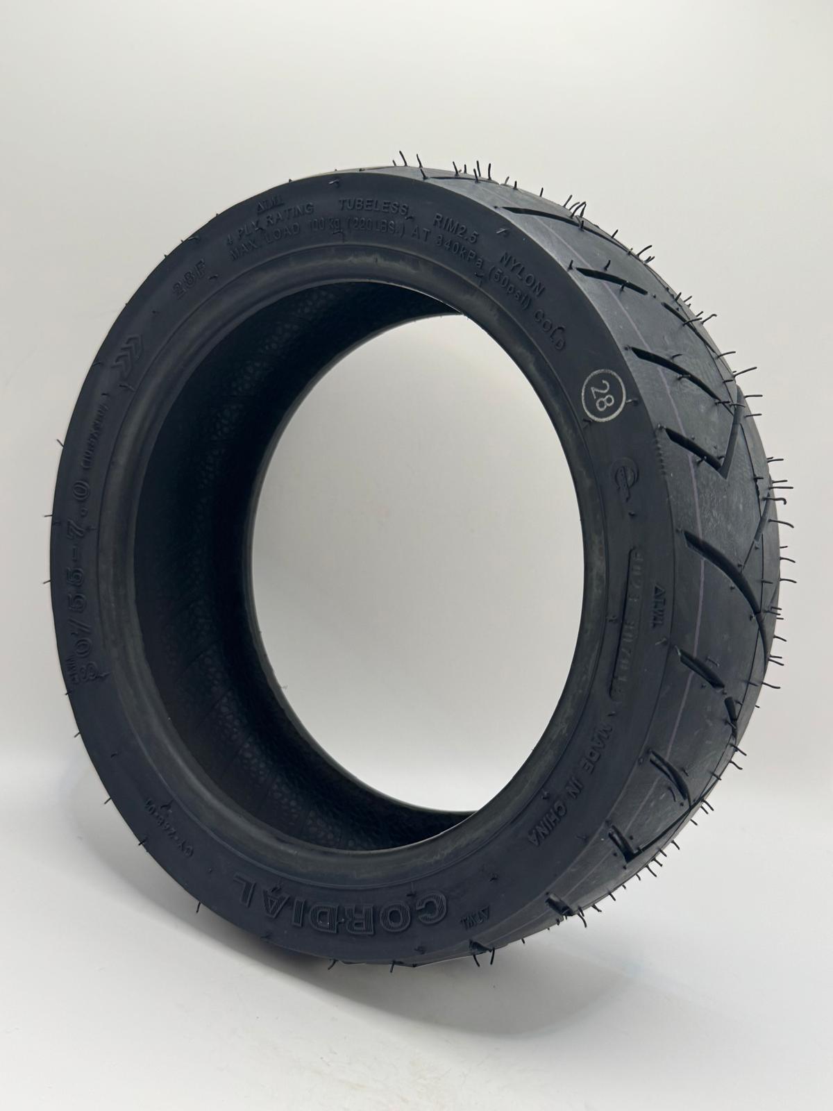 80/55-7 Tubeless Tire (10.5x3-7) for Electric Scooter | 10.5 Inch Replacement