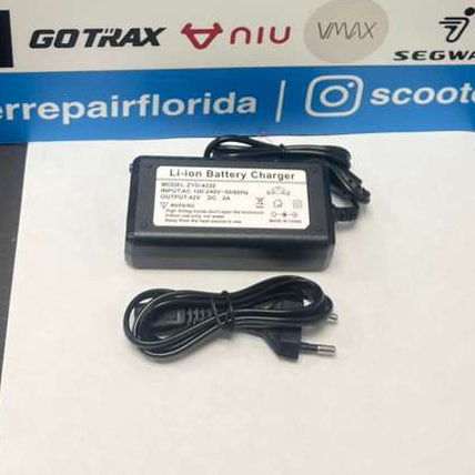 42V 2A Charger for 36V Electric Scooter & E-Bike Batteries