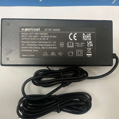 54.6V/2A Charger Power Adapter For Electric Scooter Hoverboard EBike Universal 5-Plug Electric Scooter Accessories US/EU/UK Plug