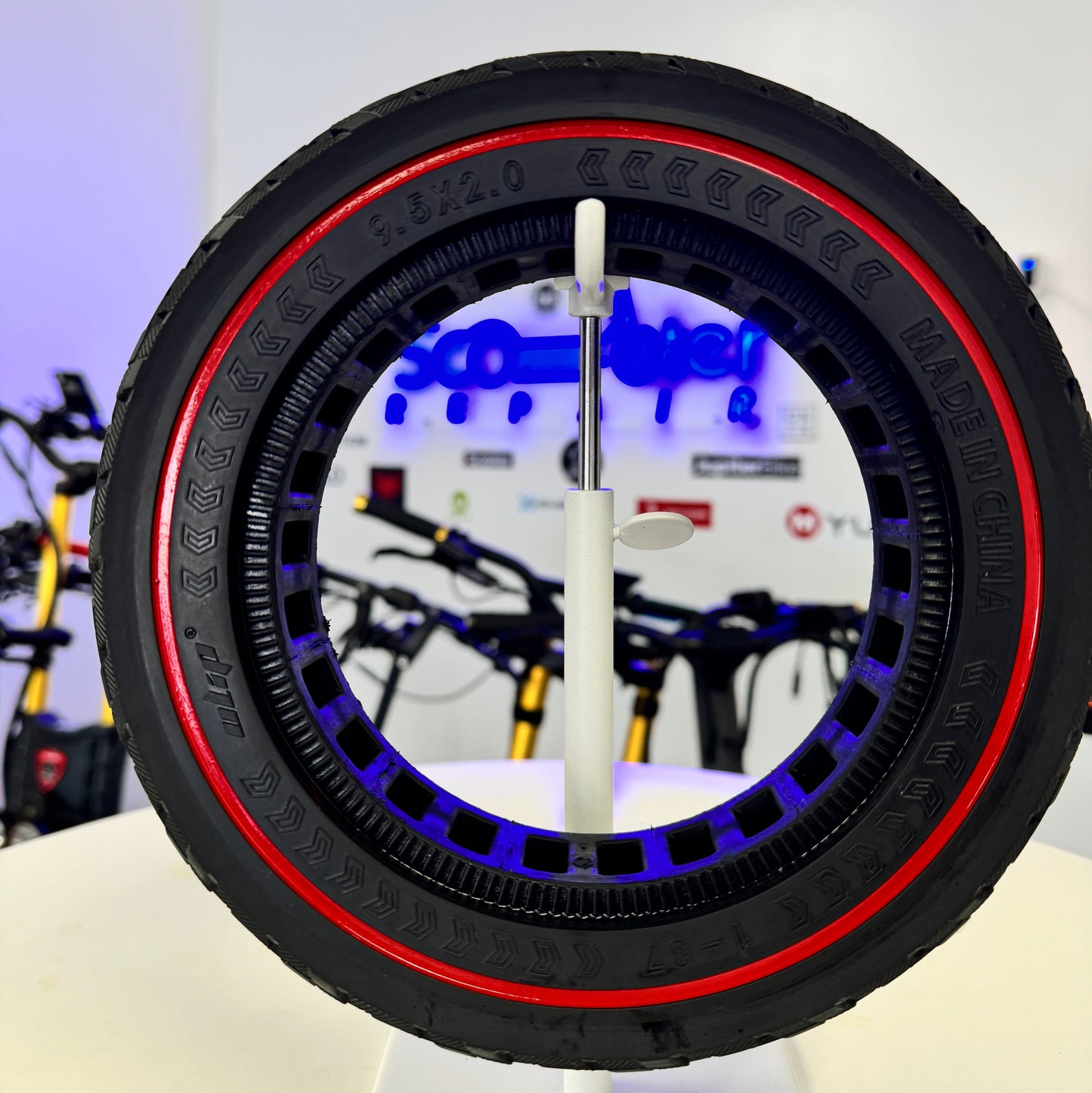 9.5x2 Solid Tire – Electric Scooter Replacement Tire | Flat Free 9.5 Inch