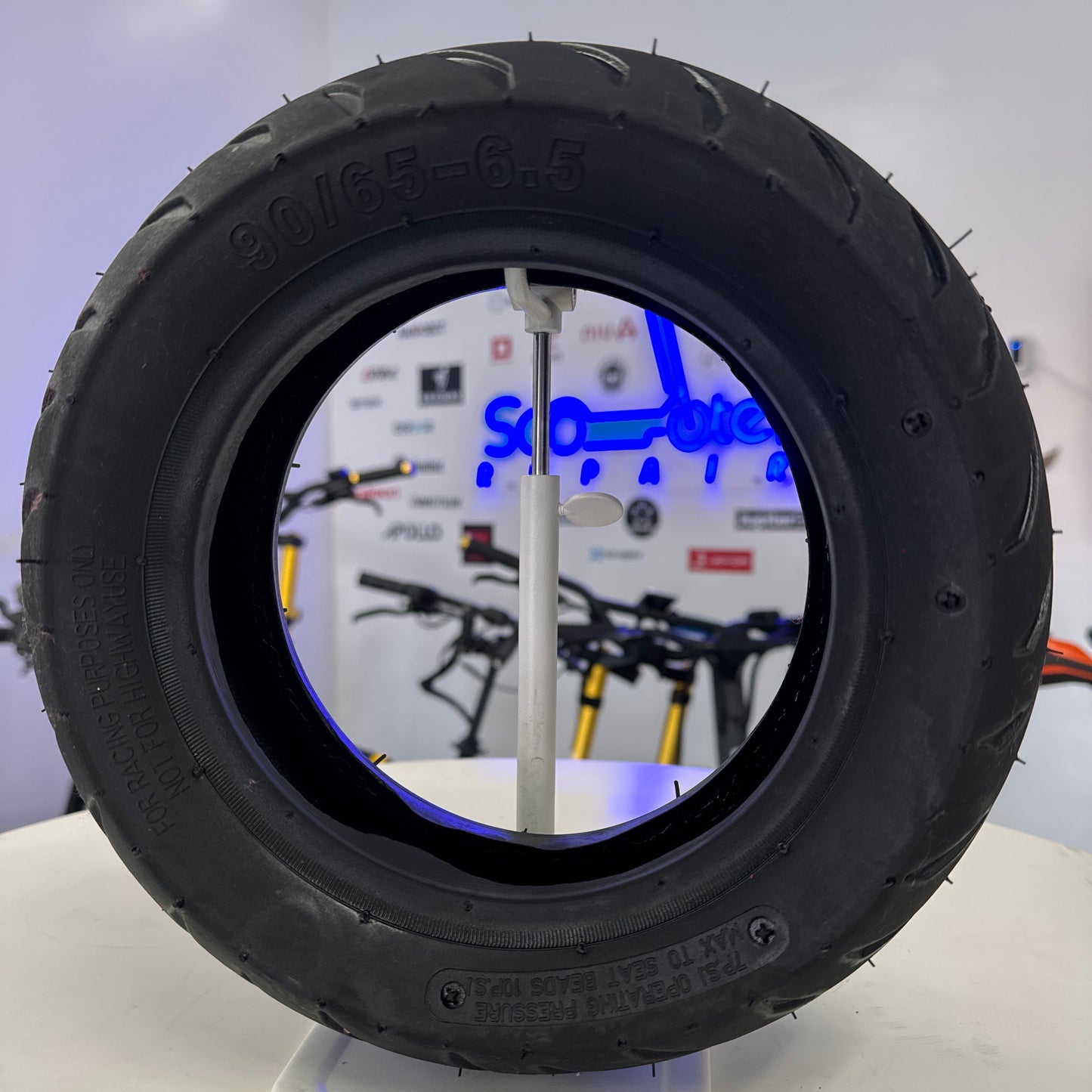 90/65-6.5 Tubeless Tire – Electric Scooter Replacement Tire | Heavy Duty 6.5 Inch