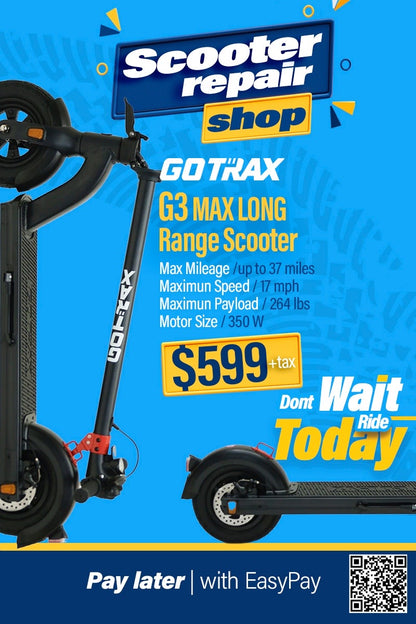 Gotrax G3 Max Electric Scooter – 37 Mile Range, 350W Motor, 10” Pneumatic Tires