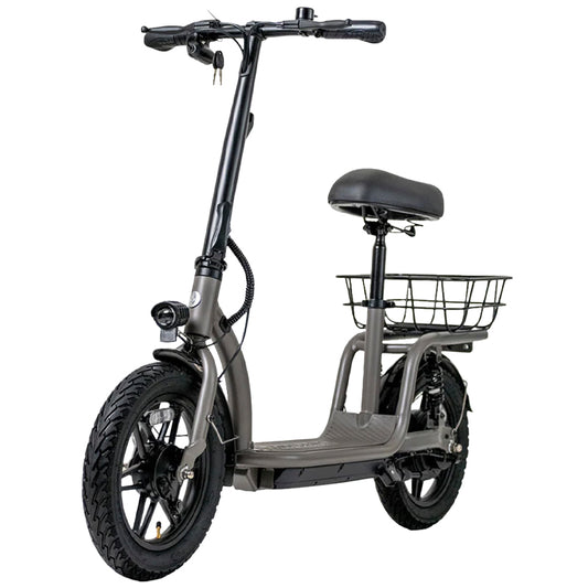 Gotrax Flex Voyager Electric Scooter With Seat - 17 Max Range, 350W Motor, 14" Tires