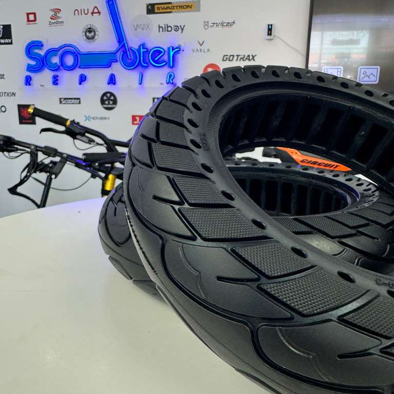 10x2.5 Solid Tire for Electric Scooter | Replaces 60/70-6.5 | Flat Free 10 Inch Replacement