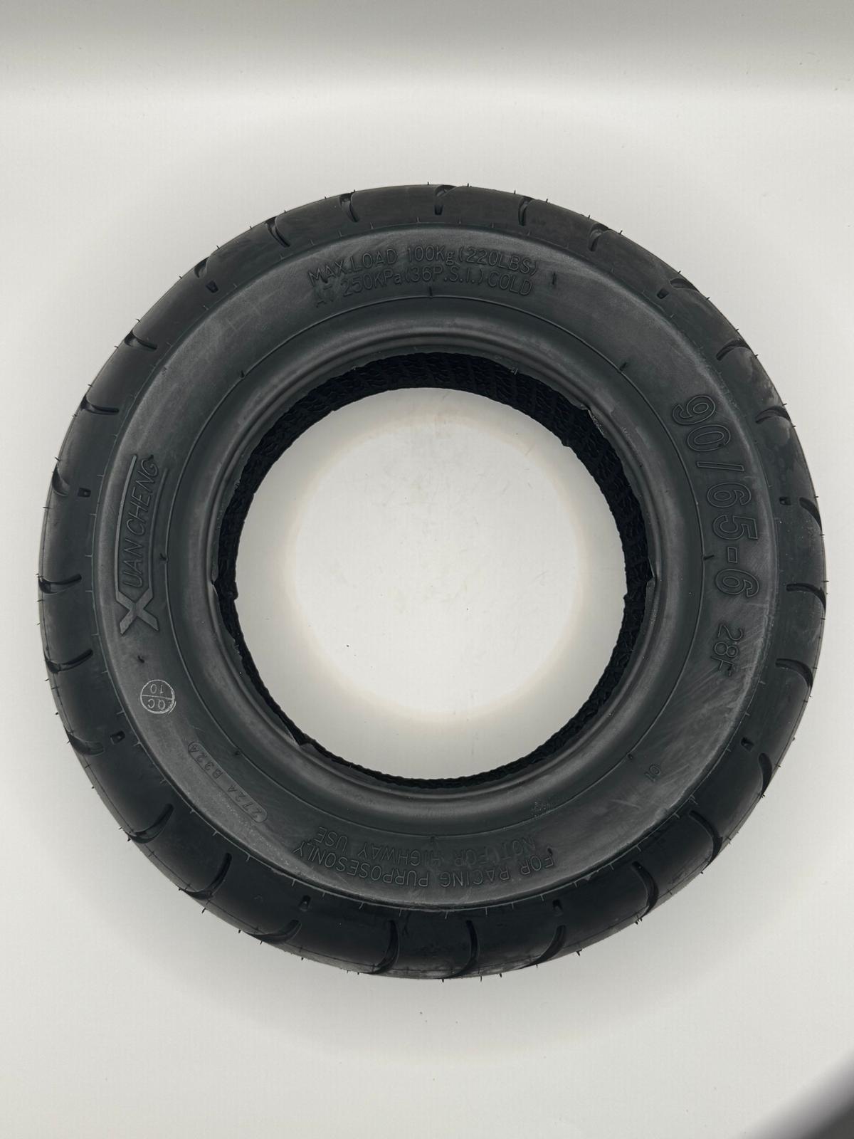 90/65-6 Tubeless Tire – Electric Scooter Replacement Tire | Heavy Duty 6 Inch