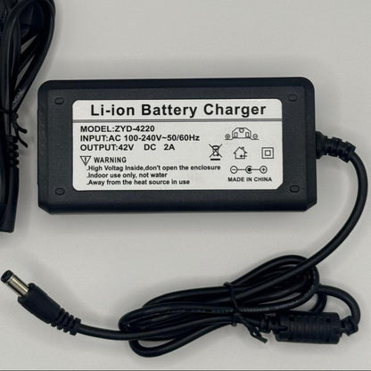 42V 2A Charger for 36V Electric Scooter & E-Bike Batteries