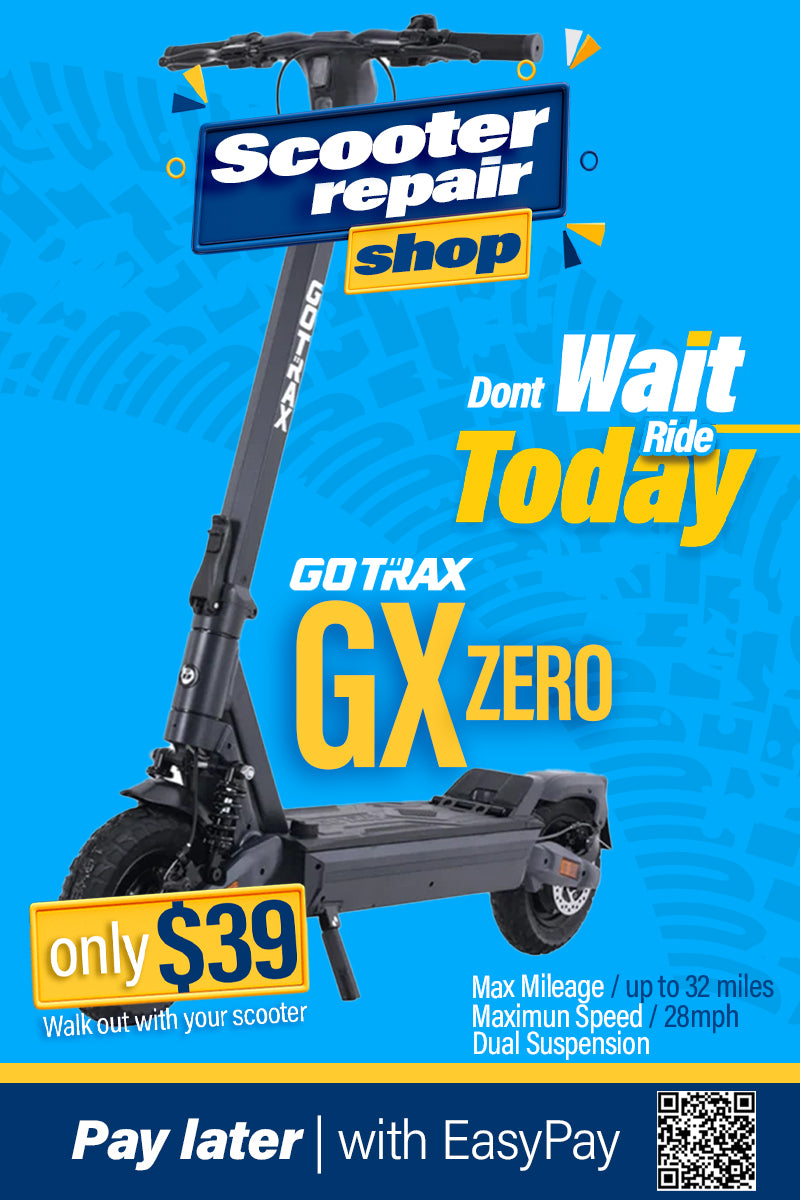 Gotrax GX Zero Dual Motor Electric Scooter - 32 Max Range, Dual 500W Motor, 10" Tires