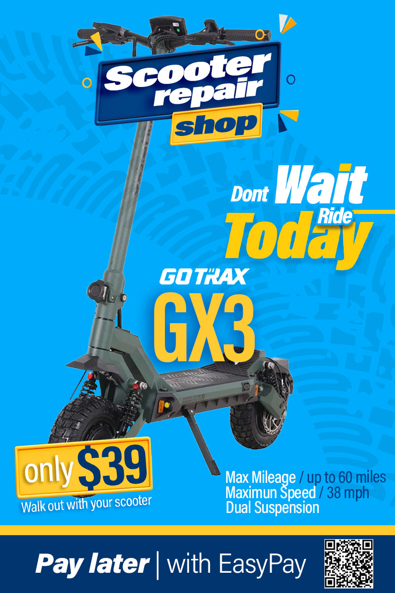 Gotrax GX3 Off Road Electric Scooter - 60 Max Range, Dual 1000W Motor